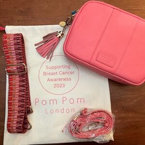 Brand New Pom Pom London Limited Edition Pink City Bag